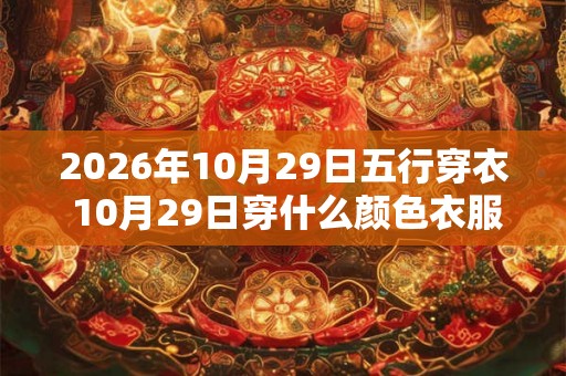 2026年10月29日五行穿衣 10月29日穿什么颜色衣服