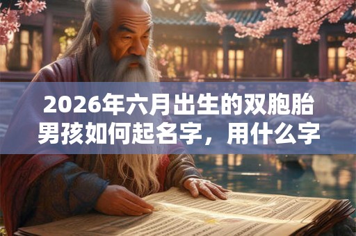 2026年六月出生的双胞胎男孩如何起名字，用什么字比较好