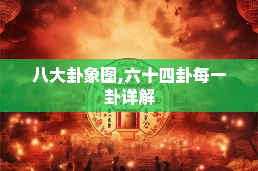 八大卦象图,六十四卦每一卦详解