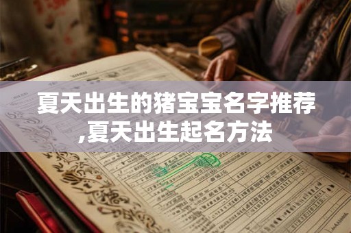 夏天出生的猪宝宝名字推荐,夏天出生起名方法