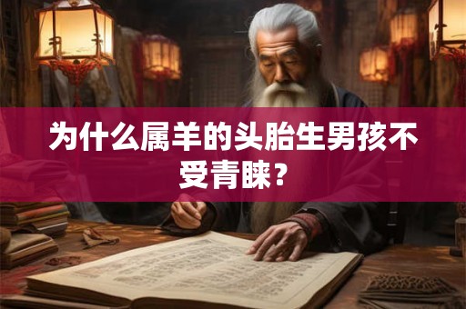 为什么属羊的头胎生男孩不受青睐？