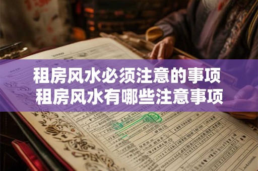 租房风水必须注意的事项 租房风水有哪些注意事项 租房风水必须注意的事项 租房风水有哪些注意事项