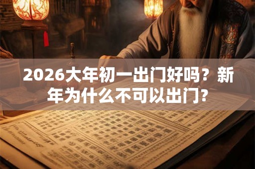 2026大年初一出门好吗？新年为什么不可以出门？