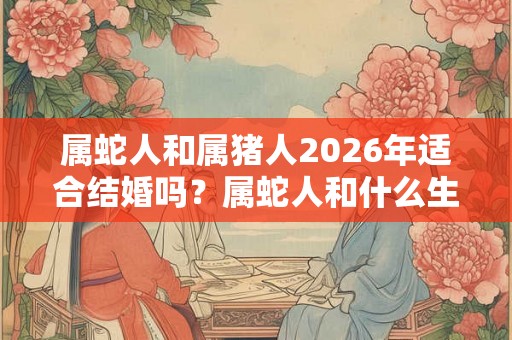属蛇人和属猪人2026年适合结婚吗？属蛇人和什么生肖相配？