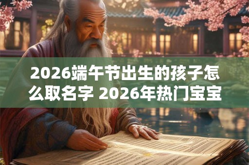 2026端午节出生的孩子怎么取名字 2026年热门宝宝名字