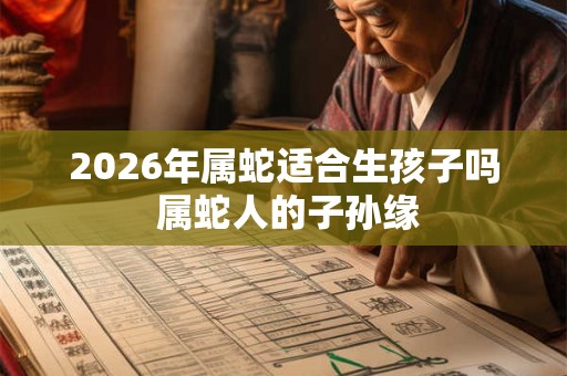 2026年属蛇适合生孩子吗 属蛇人的子孙缘 2026年属蛇适合生孩子吗 属蛇人的子孙缘