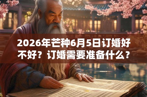 2026年芒种6月5日订婚好不好？订婚需要准备什么？