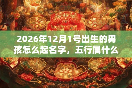 2026年12月1号出生的男孩怎么起名字,五行属什么 2026年12月1号出生的男孩怎么起名字,五行属什么