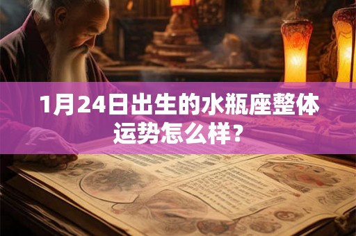 1月24日出生的水瓶座整体运势怎么样? 1月24日出生的水瓶座整体运势怎么样?