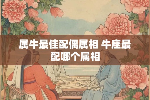 属牛最佳配偶属相 牛座最配哪个属相