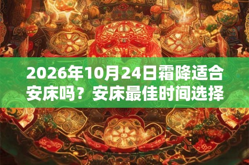 2026年10月24日霜降适合安床吗？安床最佳时间选择？
