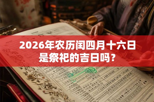 2026年农历闰四月十六日是祭祀的吉日吗？