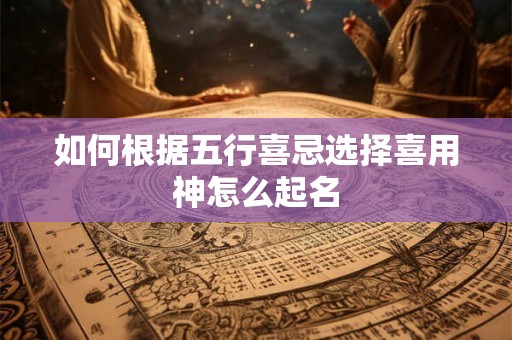 如何根据五行喜忌选择喜用神怎么起名