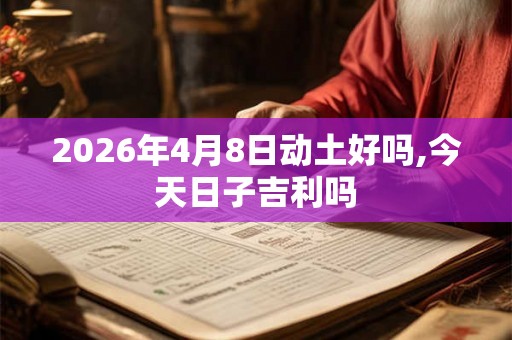 2026年4月8日动土好吗,今天日子吉利吗
