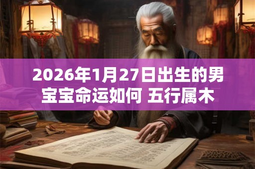 2026年1月27日出生的男宝宝命运如何 五行属木