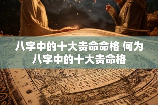 八字中的十大贵命命格 何为八字中的十大贵命格