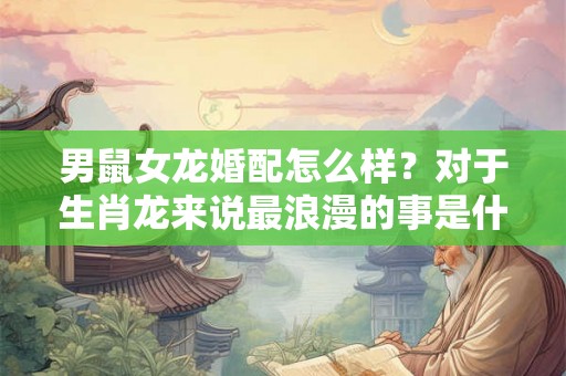 男鼠女龙婚配怎么样?对于生肖龙来说最浪漫的事是什么? 男鼠女龙婚配怎么样?对于生肖龙来说最浪漫的事是什么?