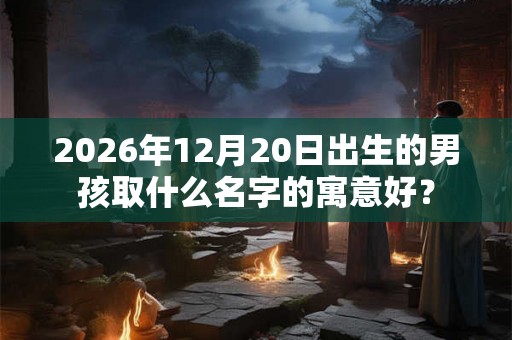 2026年12月20日出生的男孩取什么名字的寓意好? 2026年12月20日出生的男孩取什么名字的寓意好?