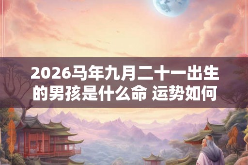 2026马年九月二十一出生的男孩是什么命 运势如何