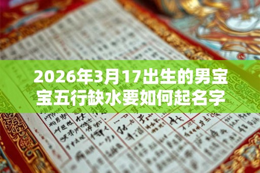 2026年3月17出生的男宝宝五行缺水要如何起名字