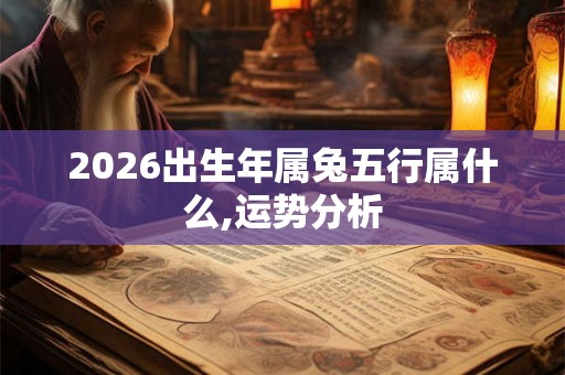 2026出生年属兔五行属什么,运势分析