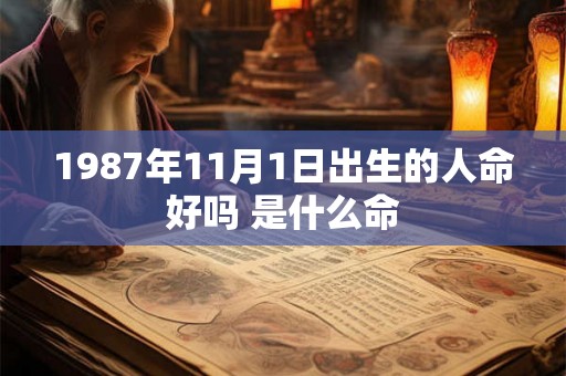 1987年11月1日出生的人命好吗 是什么命 1987年11月1日出生的人命好吗 是什么命