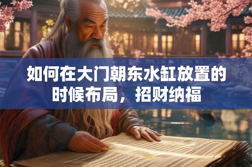 如何在大门朝东水缸放置的时候布局，招财纳福
