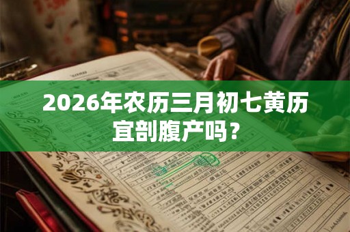 2026年农历三月初七黄历宜剖腹产吗？