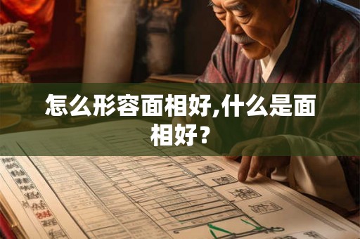 怎么形容面相好,什么是面相好？