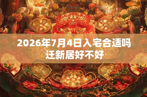 2026年7月4日入宅合适吗 迁新居好不好