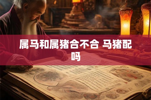 属马和属猪合不合 马猪配吗