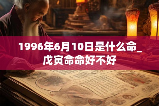 1996年6月10日是什么命_戊寅命命好不好