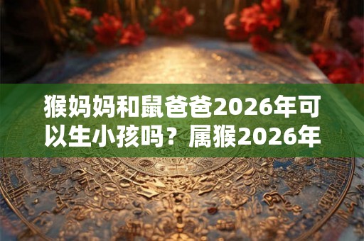 猴妈妈和鼠爸爸2026年可以生小孩吗？属猴2026年运势如何？