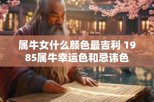 属牛女什么颜色最吉利 1985属牛幸运色和忌讳色