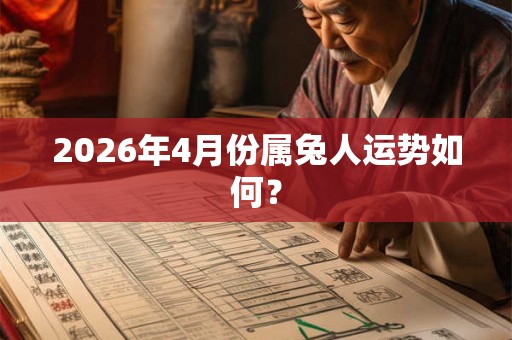 2026年4月份属兔人运势如何? 2026年4月份属兔人运势如何?