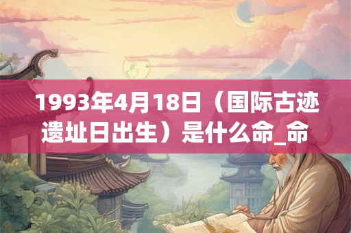 1993年4月18日(国际古迹遗址日出生)是什么命_命运如何 1993年4月18日(国际古迹遗址日出生)是什么命_命运如何