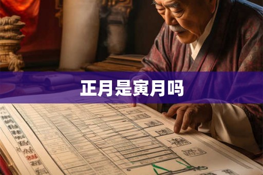正月是寅月吗
