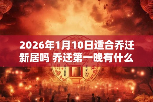 2026年1月10日适合乔迁新居吗 乔迁第一晚有什么禁忌 2026年1月10日适合乔迁新居吗 乔迁第一晚有什么禁忌