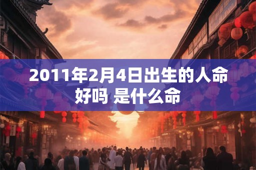 2011年2月4日出生的人命好吗 是什么命