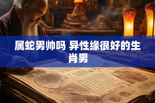 属蛇男帅吗 异性缘很好的生肖男