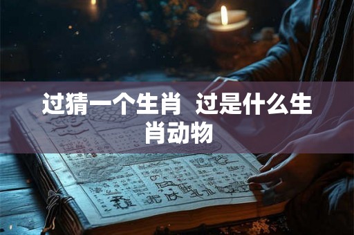 过猜一个生肖 过是什么生肖动物 过猜一个生肖 过是什么生肖动物