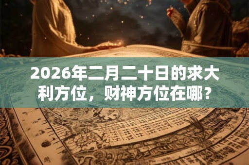 2026年二月二十日的求大利方位，财神方位在哪？