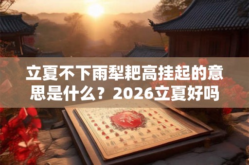 立夏不下雨犁耙高挂起的意思是什么？2026立夏好吗？