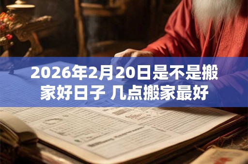 2026年2月20日是不是搬家好日子 几点搬家最好