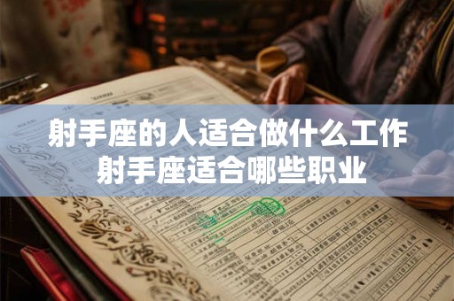射手座的人适合做什么工作 射手座适合哪些职业