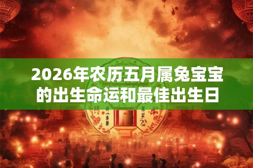 2026年农历五月属兔宝宝的出生命运和最佳出生日 2026年农历五月属兔宝宝的出生命运和最佳出生日