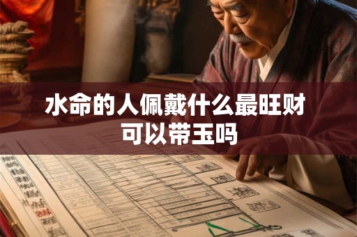 水命的人佩戴什么最旺财 可以带玉吗