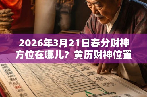 2026年3月21日春分财神方位在哪儿？黄历财神位置