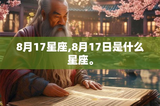 8月17星座,8月17日是什么星座。