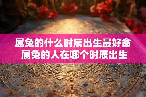 属兔的什么时辰出生最好命 属兔的人在哪个时辰出生会命运最佳